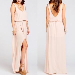 Nwt Blush Color Show Me Your MuMu Bridesmaid Dress